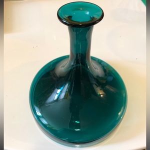 Vintage turquoise decanter